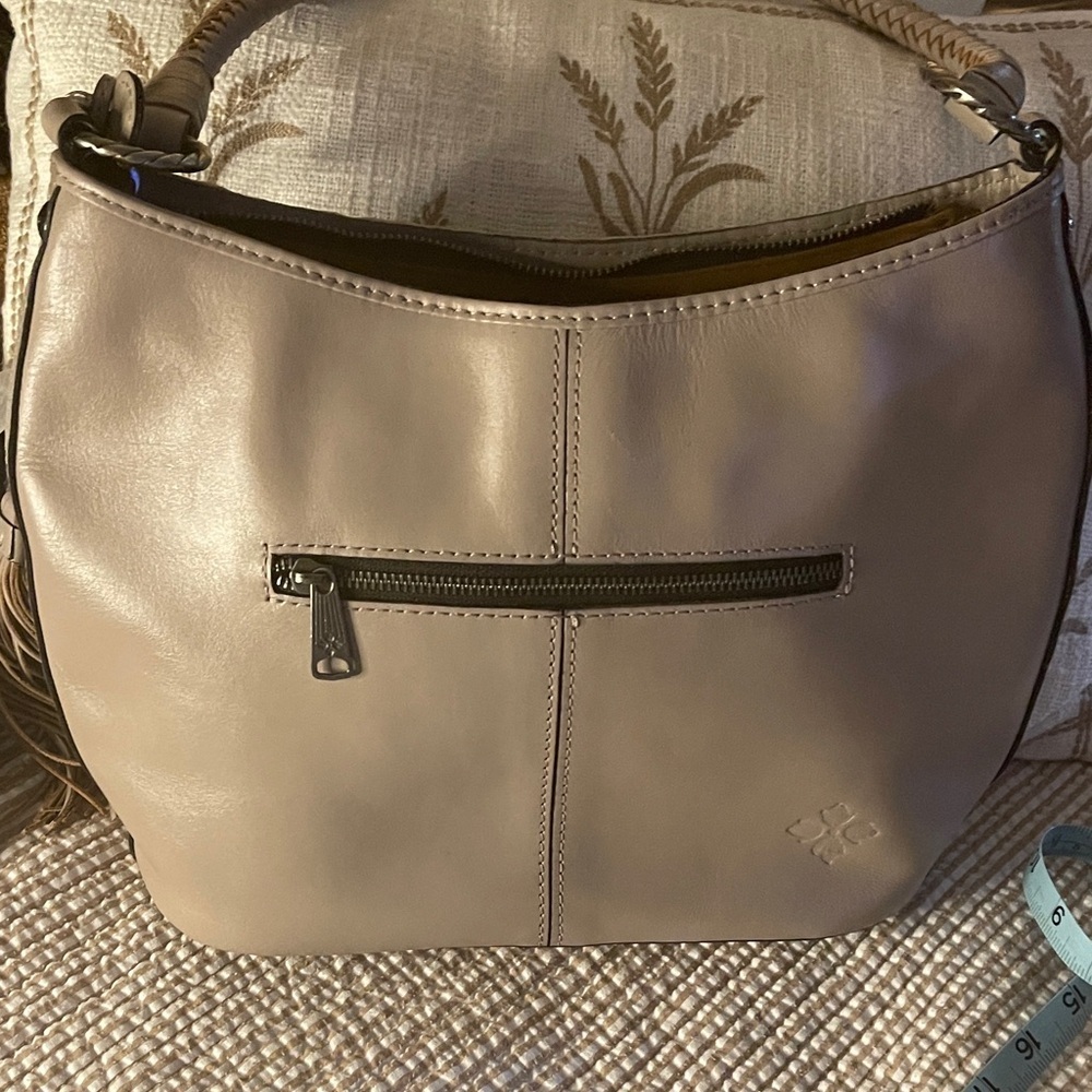 Patricia Nash Elegant Tan Woven Handbag - Picture 3 of 6